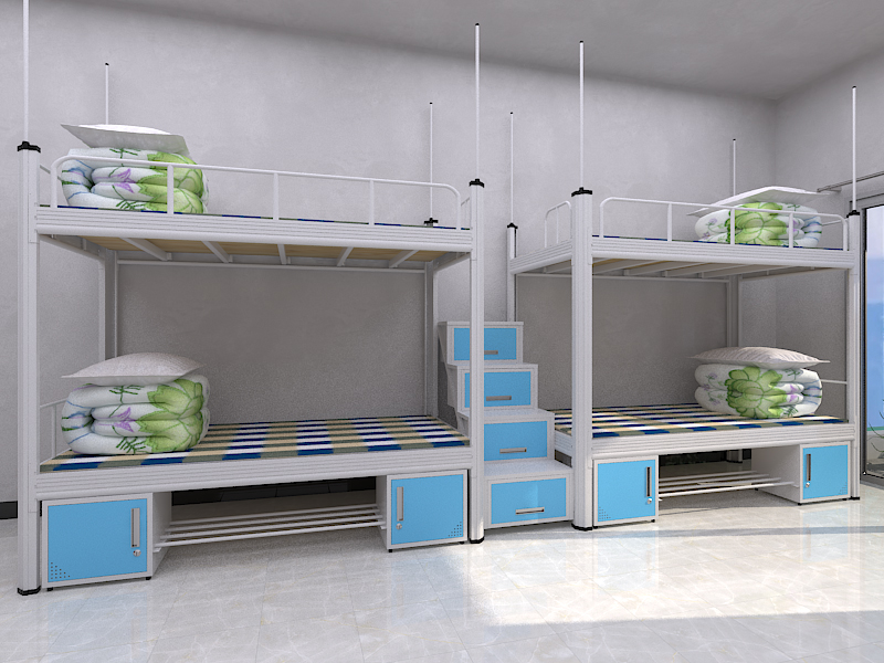 省空間、經(jīng)久耐用的上下雙層宿舍鐵床-佛山市羅蘭西尼門窗公司